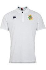 Image of British & Irish Lions Polo Men's Rugby Canterbury Pique White Top - New