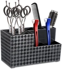 Hairdressing Scissors Holder, Barber Shop 7.5 x 3.3 x 4 inches, Black 