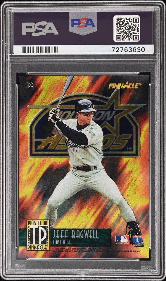 Frank Thomas 1995 Pinnacle Team Pinnacle Jeff Bagwell #TP3 DUFEX PSA 9 como nuevo Foto 2 de 2