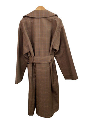 Atha Nep Tweed Maxi Coat/Strench Coat/Free/Brw/Check/A-1901 Atha Nep Tweed Maxi Coat/Strench Coat/Free/Brw/Check/A-1901