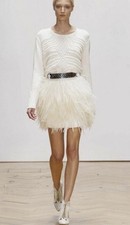 Sass & Bide DREAM CATCHER Feather Skirt Size 40 10 Never Worn RRP $550