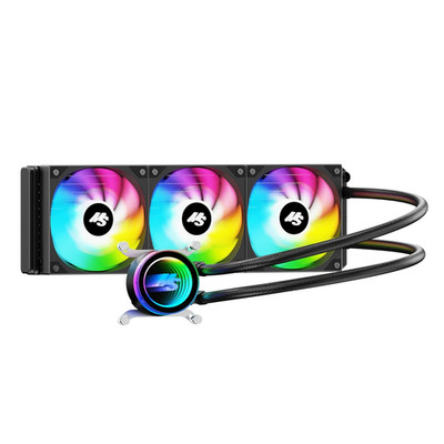 AIO CPU Cooler, 360Mm AIO with High-Speed Ceramic Bearing Pump, 3X PWM ARGB Fans