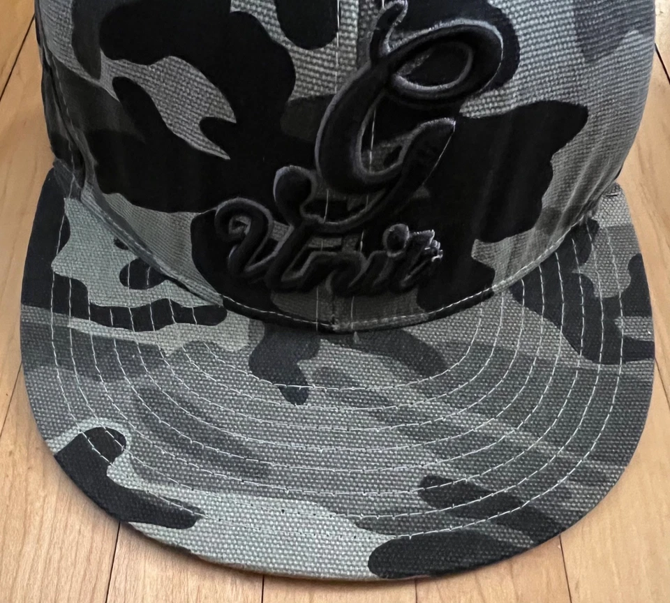 Винтажный G-Unit Reebok резинке шляпа крышка серый камуфляж - размер 8 - хип-хоп Y2K - Изображение 3 из 4