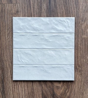 Subway Brick Off-White Metro Tile Bumpy - 6,5x26cm Wandfliese Satin -1Box-50Fliesen