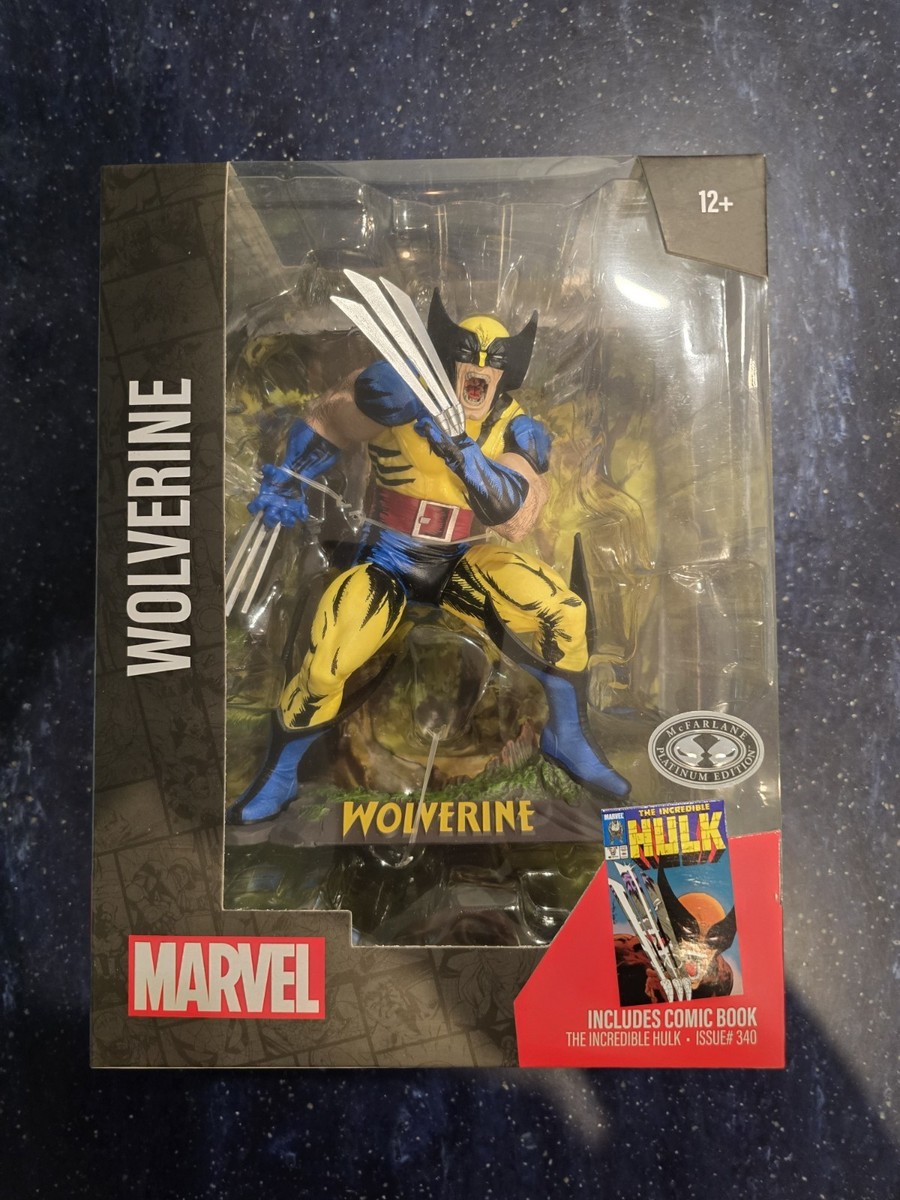 McFarlane Marvel 1:6 Statue Wolverine Yellow Blue Platinum Hulk