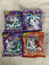 Lot of 4 Crayola Scribble Scrubbies 3 Pets 1 Dinosaur NIP