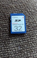 Canon 32MB SD CARD FOR EARLY DIGITAL CAMERA CAMCORDER SDC-32M