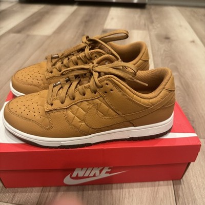 Nike Dunk Low 'Quilted Wheat' Sail Black DX3374-700 Women's 9, Men's 7.5