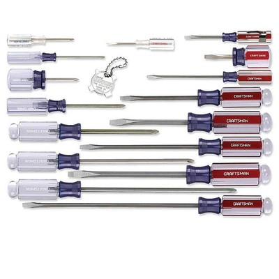 Craftsman 17 Piece Screwdriver Set Slotted and Phillips 9-31794