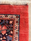 Antique Hand-woven Coral Red wool rug Cedar Floral & Trees  Oriental wool carpet — photo 8