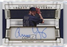 2022 Panini National Treasures Legacy Signatures Gold 13/25 Alex Young Auto 10k8