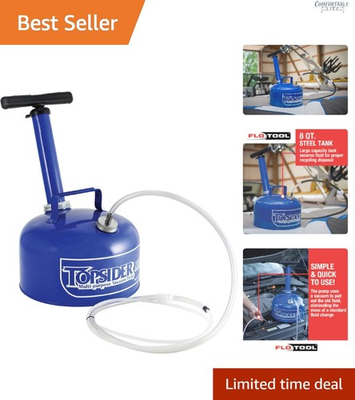 #ad FloTool MI Topsider 8 Quart Portable Oil Change Pump Mess Free Extraction $150.99