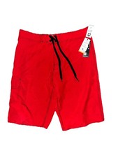 Burnside Swim Trunks Men  s Size 32 Red Black NWT