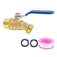 Brass 3/4" Hose Bibb, 3/4" Male NPT X Garden 3/4" NPT Inlet x 3/4" GHT Outlet