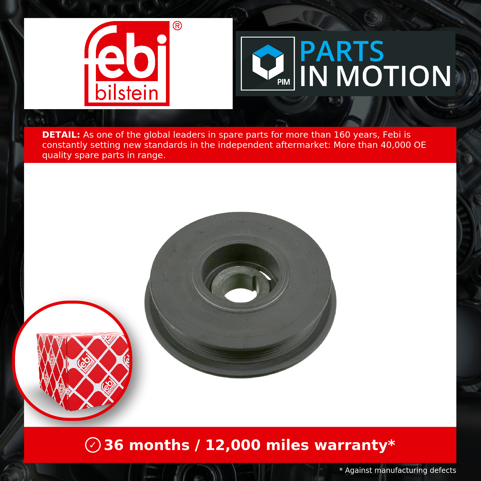 Original FEBI BILSTEIN Crankshaft Pulley 27215 For Opel Saab - Image 6