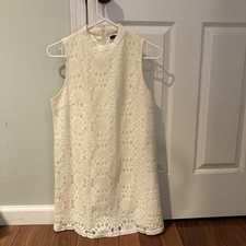 Forever 21 Juniors Women's Lace Cream Color Sun Dress Graduation Summer Small