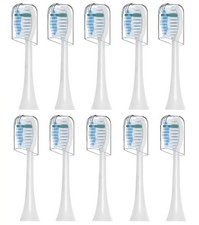 10 Pack Toothbrush Heads Compatible with Aquasonic Vibe Series Electric Tooth...