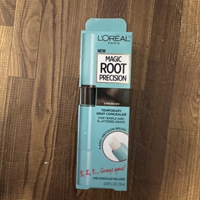 L Oreal Paris Magic Root Precision Temporary Gray Hair Color Concealer Brush, 4