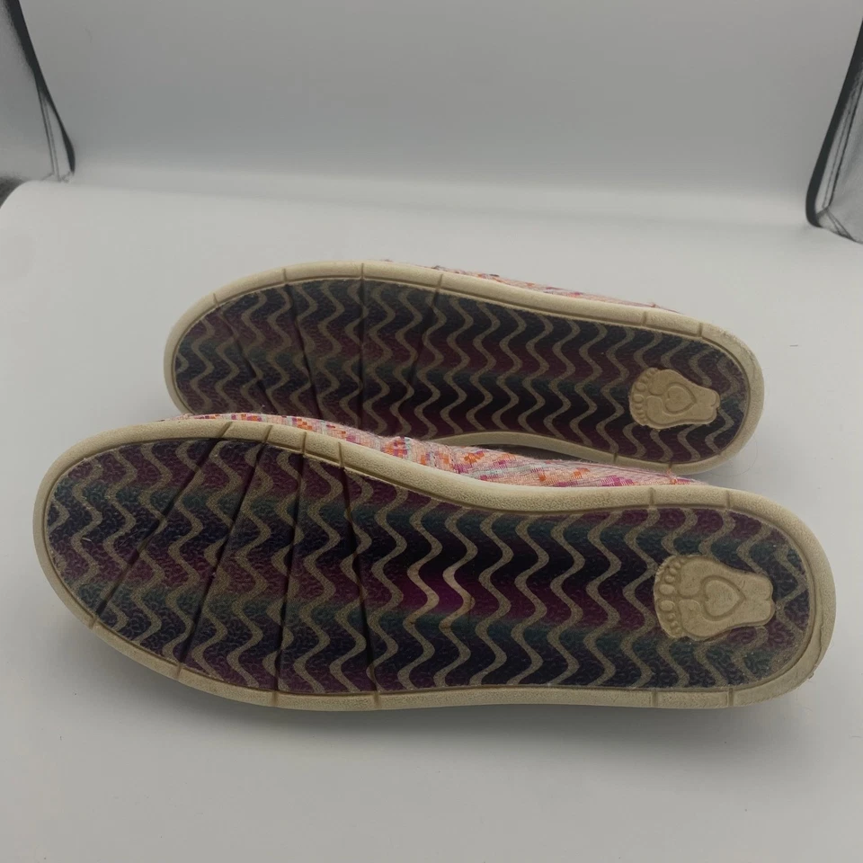 BOBS by Skechers Rosa Ikat Sin Cordones Planos EE. UU. 10 Doble-Lite Espuma con Memoria Informal Usado en Excelente Condición Foto 4 de 4