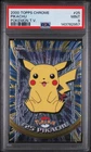 2000 TOPPS CHROME POKEMON T.V. #25 PIKACHU PSA 9