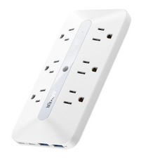 Anker Outlet Extender, Power Strip with 300J Surge Protector, 10-in-1 White