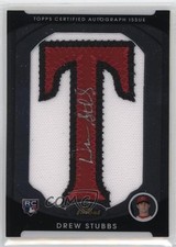 2010 Topps Finest 48/217 Drew Stubbs (Letter T) #155 Auto 0c6