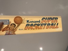 Konami Super Basketball Arcade Marquee Vintage Plexiglass Art Sign