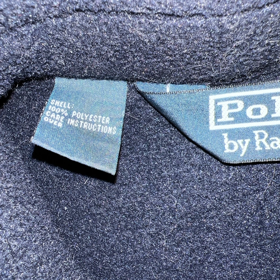 Chaqueta Polo Ralph Lauren Vintage Tela Polar Años 90 Hecha en EE. UU. Talla XL ¡Impresionante! Foto 4 de 4
