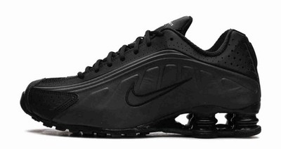 Size 8.5 - Nike Shox R4 2025 Triple Black for sale online | eBay