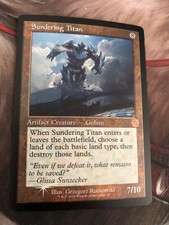 Sundering Titan * FOIL RETRO The Brother's War ENGLISH 57 mtg NM/LP