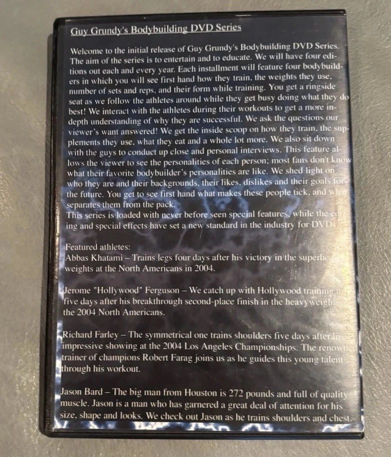 Fitness USA Guy Grundy Khatami/Ferguson/Farley/Bird Bodybuilding DVD - Image 2 of 3
