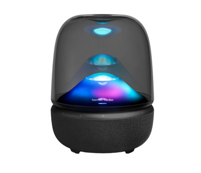 Harman Kardon Aura Studio 5 Bluetooth Speaker 360 Ambient Lighting Transparent