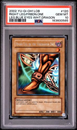 Right Leg Of The Forbidden One LOB-120 2002 Ultra Rare OG Yugioh PSA 10 *565