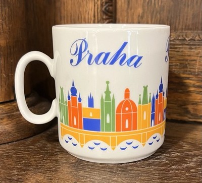 Praha Mug Thun Karlovarsky Porcelain Coffee Cup Tea Prague Vintage