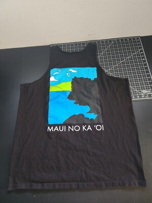 One Eighty skate shop OE ''Maui No Ka Oi''  Cliff graphic Tanktop black Size 2XL