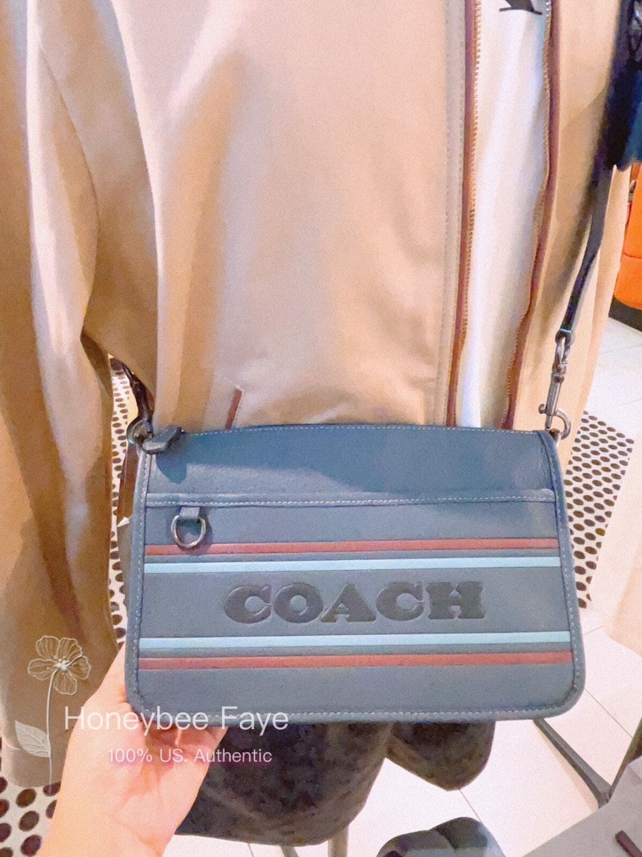 NWT Coach Heritage Convertible Crossbody With Coach Stripe CG998 