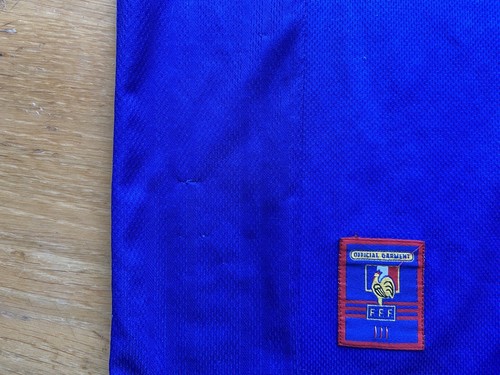FRANCE 1998 1999 200 HOME FOOTBAL SHIRT SOCCER JERSEY ADIDAS sz XL MEN BLUE - Picture 7 of 13