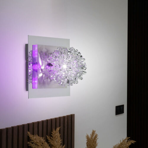 Lampada da Parete Luci Soggiorno Corridoio 1xG4 Sfera Acciaio Cromo Deko-Led - Foto 4 di 9