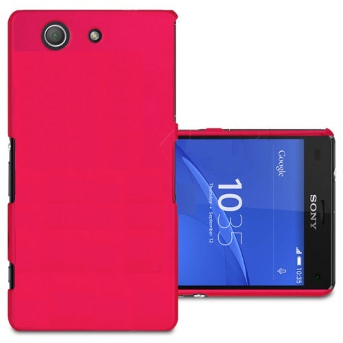 PROTECTOR PARA SONY Z3 COMPACT MINI DURA LISA ROSA CARCASA | eBay