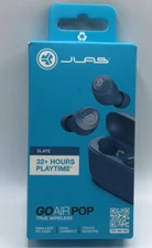 JLab Go Air Pop True Wireless ~ 32+ Hours Playtime ~ Slate ~ FAST SHIPPING!