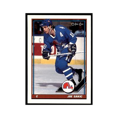 Joe Sakic 1991 O-Pee-Chee #16 Quebec Nordiques Hockey Card NM | eBay