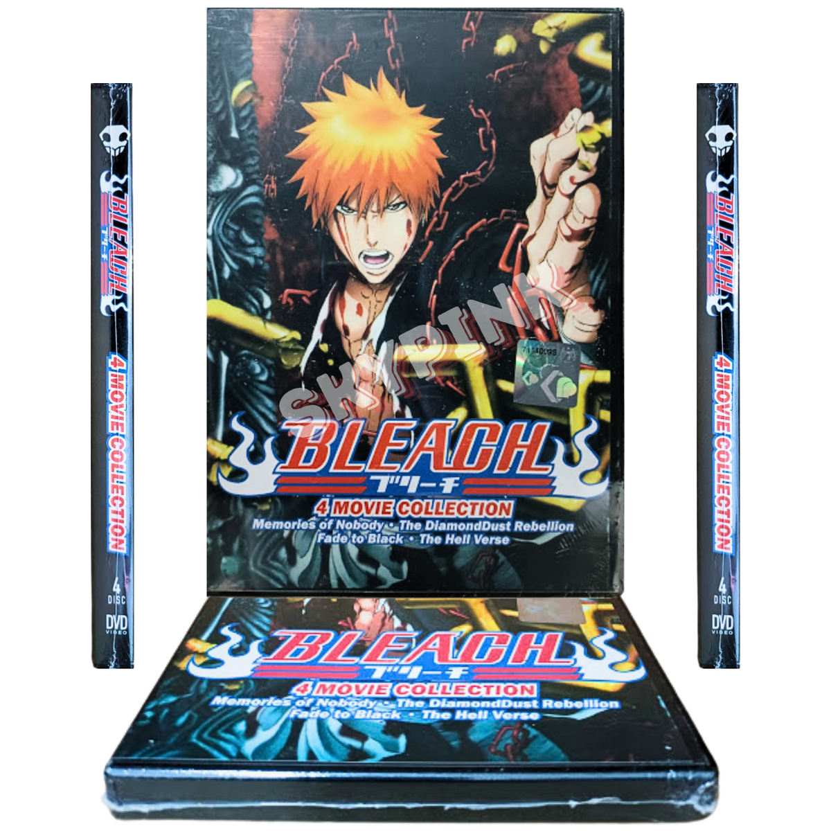 BLEACH 4 Movies Complete Collection Set DVD Japan Anime English 