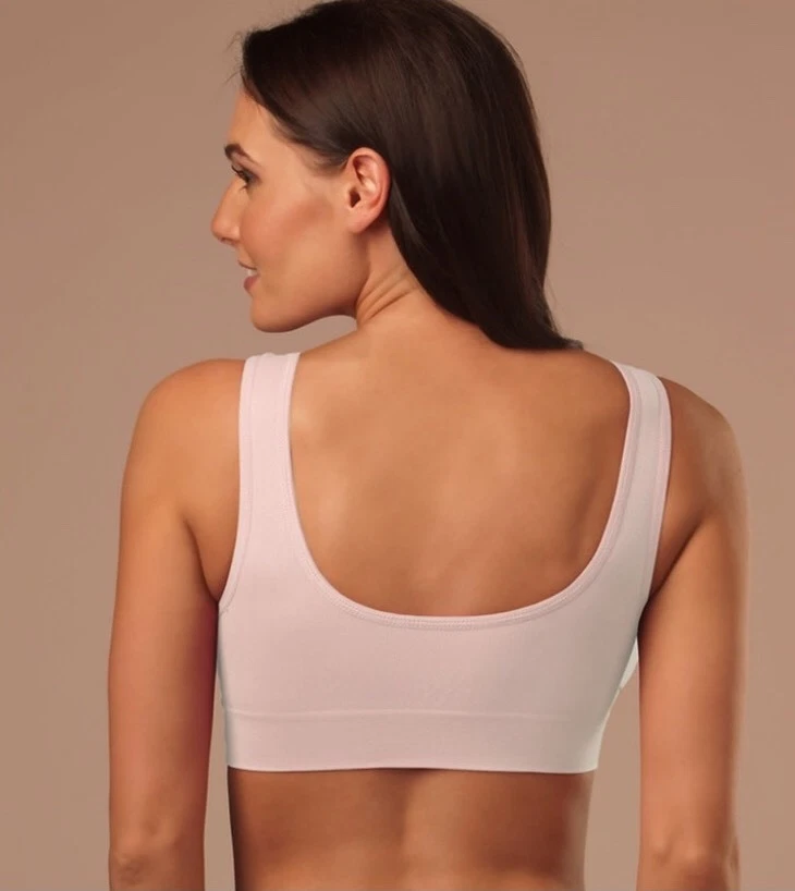 NEW Genie Bra MEDIUM Classic As Seen on TV Lavender Seamless