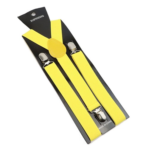 Elastic Leather Suspenders Braces-100cm Adjustable Straps For Wedding Suit Skirt - Picture 16 of 41