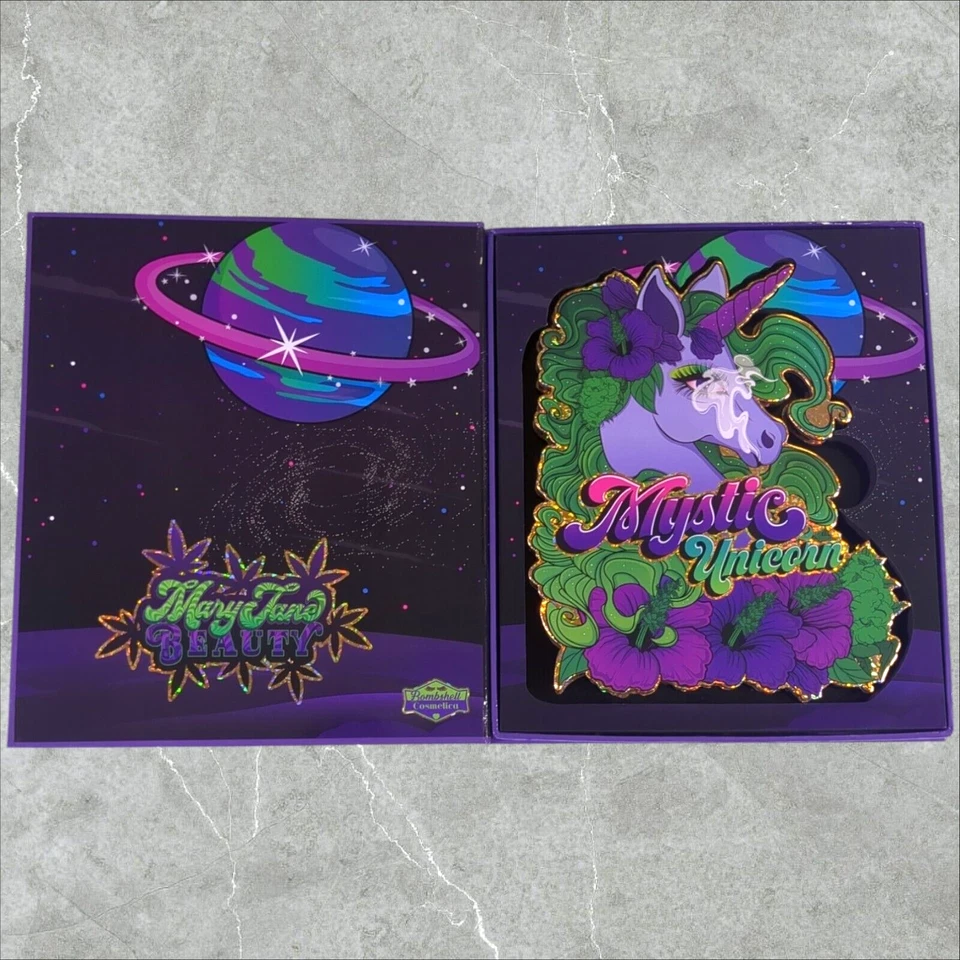 Bombshell Cosmetica Mystic Unicorn Eyeshadow Palette 10 Shades Discontinued - Image 4 of 4