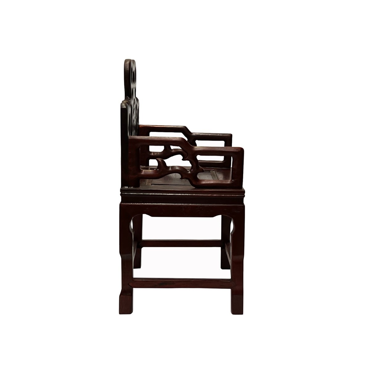 Chinese Rosewood Handmade Miniature Armchair Display Decor Art ws2965S Chinese Rosewood Handmade Miniature Armchair Display Decor Art ws2965S