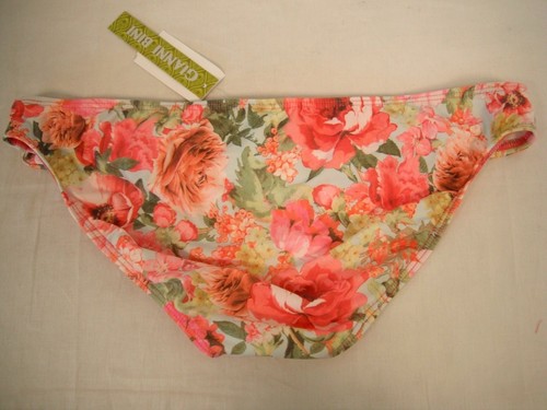 Pantalones de bikini Gianni Bini talla S pequeños multicolores florales con cinturón nuevos para mujer - Imagen 3 de 3