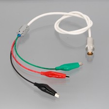 Triax 3-Lug TRB Female to Alligator Clip M17/176-00002 Double Shielded Wire 2~9'