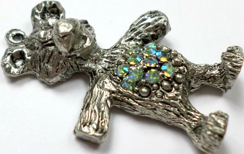 Colgante de oso de peluche Swarovski Jonquil amarillo estrás AB hallazgo 34x22 mm Foto 3 de 4