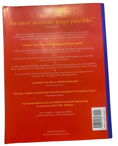 Hammond Odyssey Atlas Of The World 1994 Edition - Imagen 5 de 6